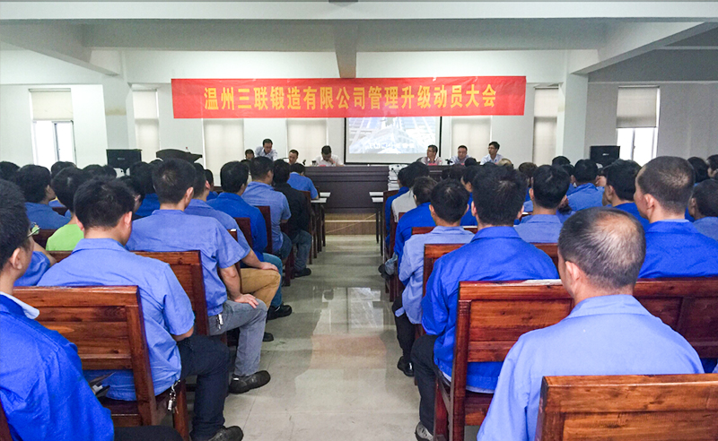 熱烈祝賀2015年9月溫州三聯(lián)鍛造有限公司管理升級正式啟動！